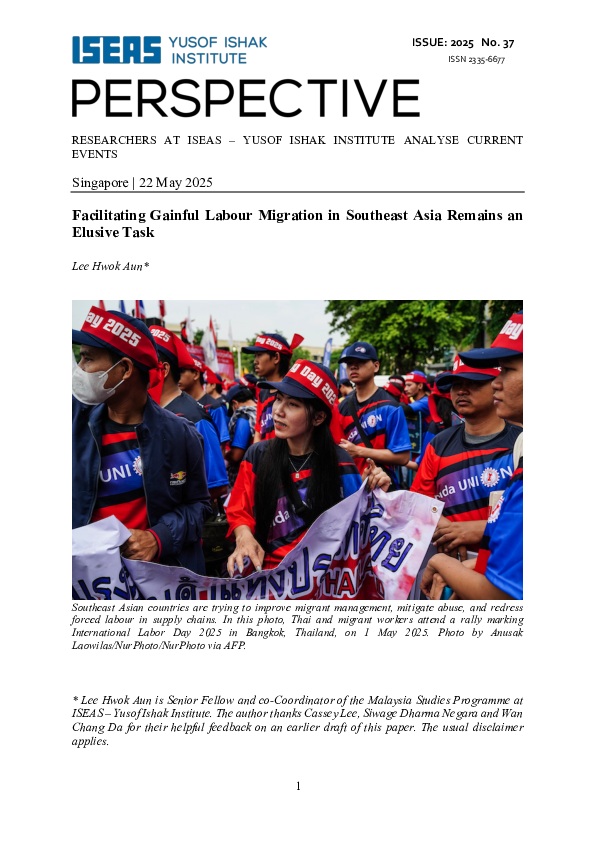 (PDF) Facilitating Gainful Labour Migration in Southeast Asia Remains ...