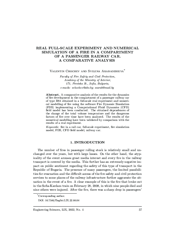 (PDF) Real Full-Scale Experiment and Numerical Simulation оf a Fire in ...