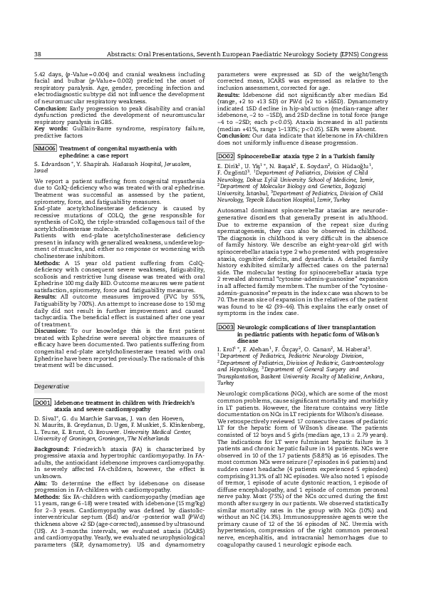 (PDF) DO02 Spinocerebellar ataxia type 2 in a Turkish family