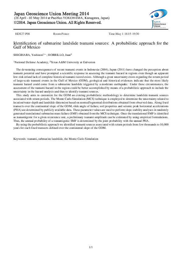 (PDF) Identification of submarine landslide tsunami sources: A ...