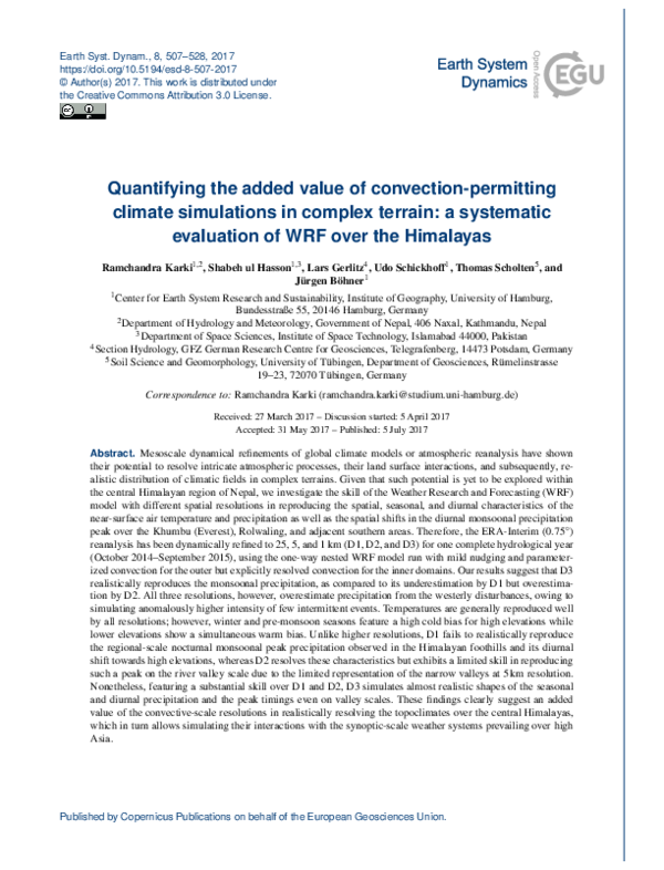 (PDF) Quantifying the added value of convection-permitting climate ...