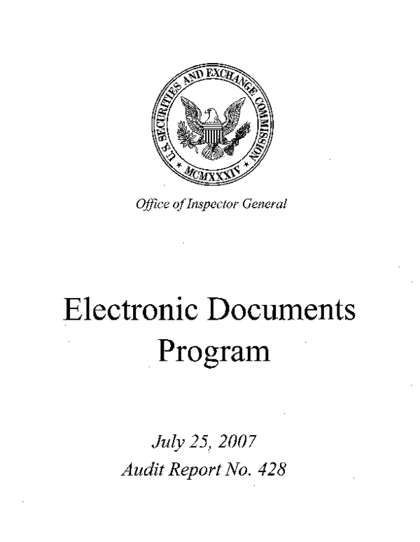 (PDF) Electronic Documents Program From
