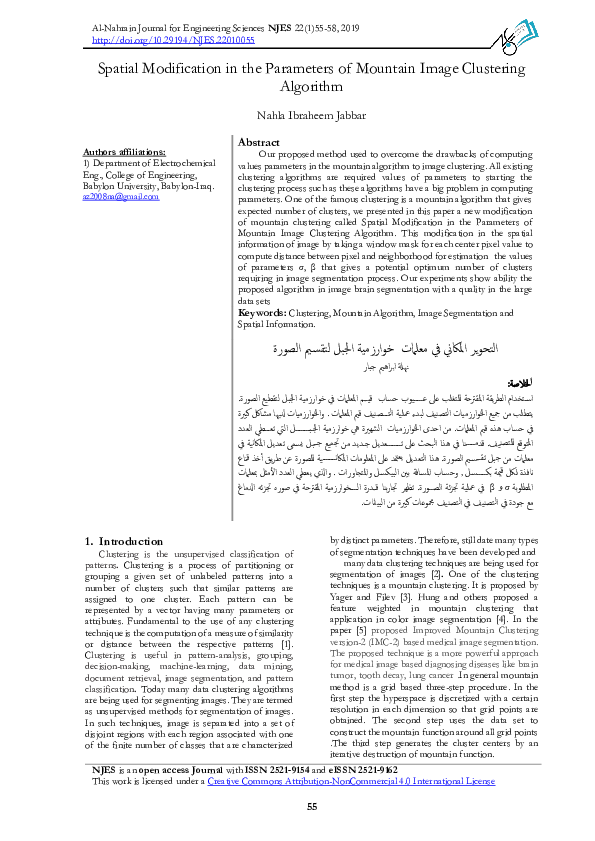 (PDF) Spatial Modification in the Parameters of Mountain Image ...
