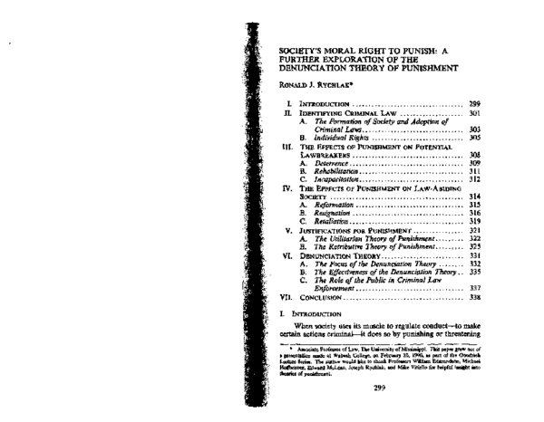 (PDF) Society's Moral Right to Punish: A Further Exploration of the ...
