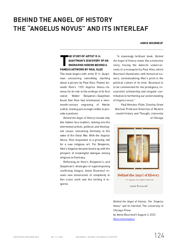 (PDF) Behind the Angel of History The 