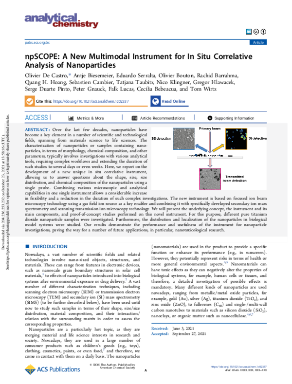 (PDF) npSCOPE: A New Multimodal Instrument for In Situ Correlative ...