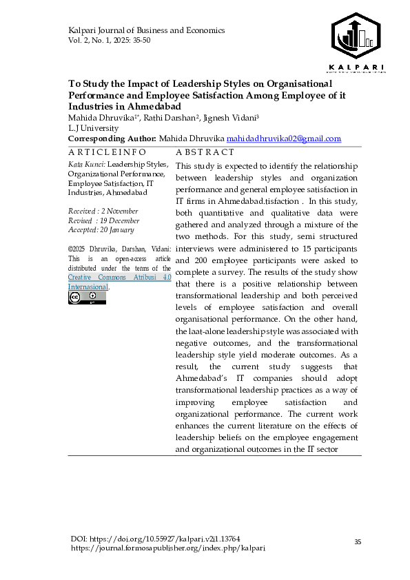 (PDF) To Study the Impact of Leadership Styles on Organisational ...