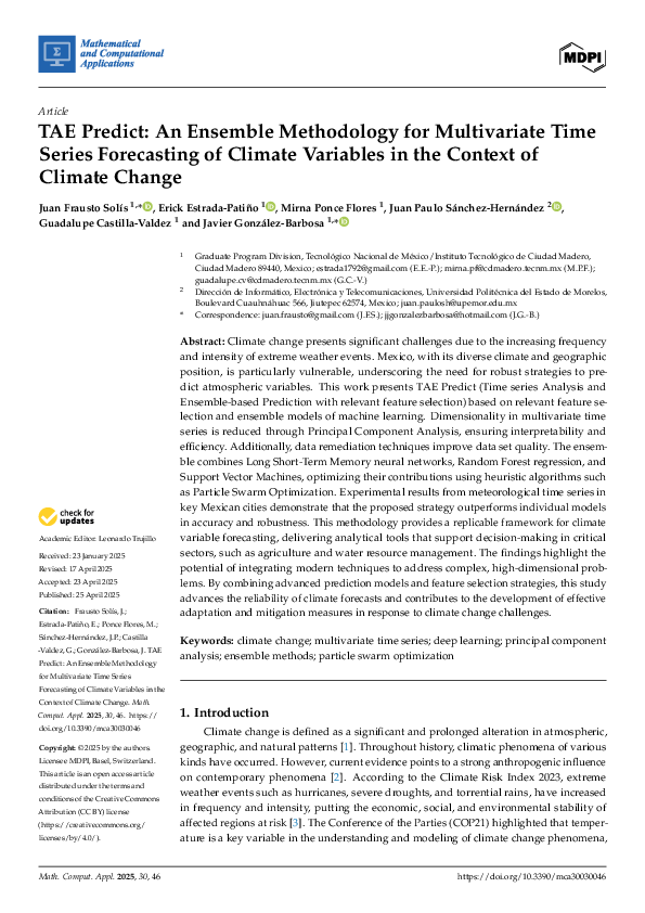(PDF) TAE Predict: An Ensemble Methodology for Multivariate Time Series ...