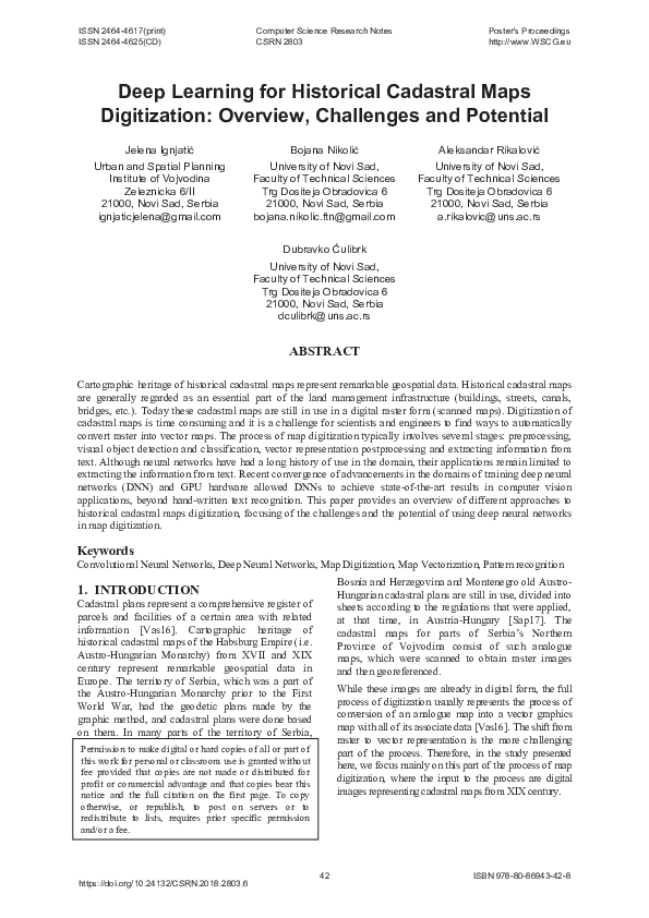 (PDF) Deep Learning for Historical Cadastral Maps Digitization ...
