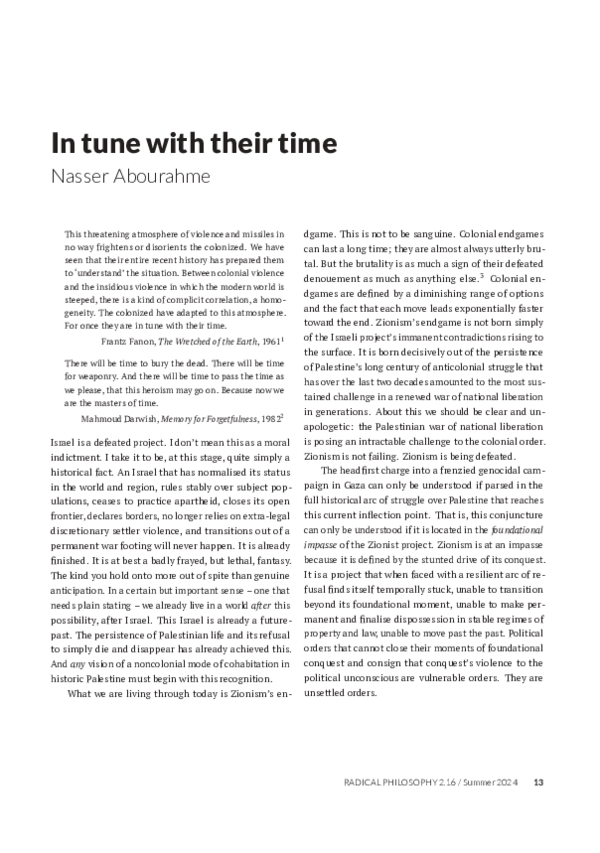 (PDF) In tune with their time