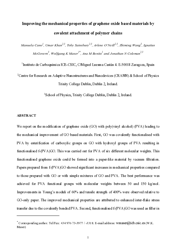 (PDF) Improving the mechanical properties of graphene oxide based ...