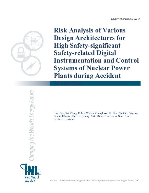 (PDF) Risk Analysis of Various Design Architectures for High Safety ...