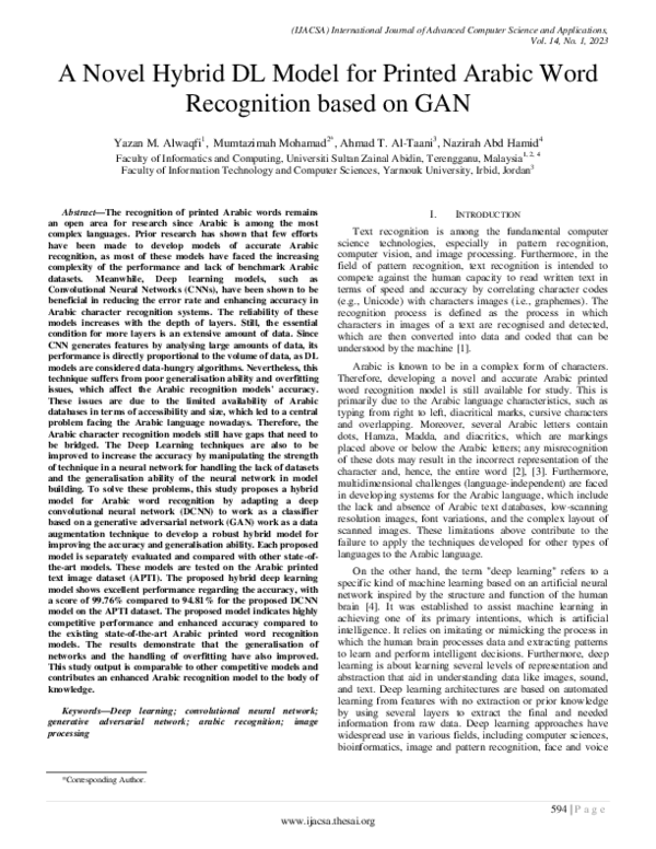 (PDF) A Novel Hybrid DL Model for Printed Arabic Word Recognition based ...