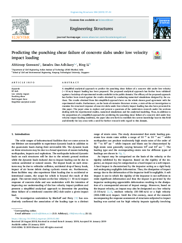 (PDF) Predicting the punching shear failure of concrete slabs under low ...