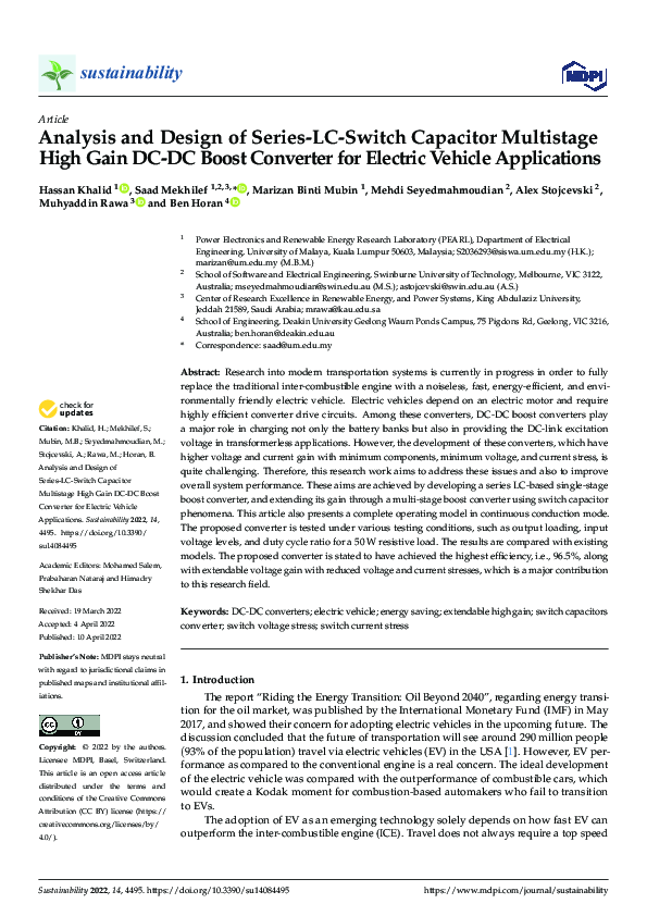 (PDF) Analysis and Design of Series-LC-Switch Capacitor Multistage High ...