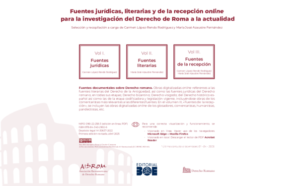 (PDF) Fuentes jurídicas, literarias y de la recepción online para la ...