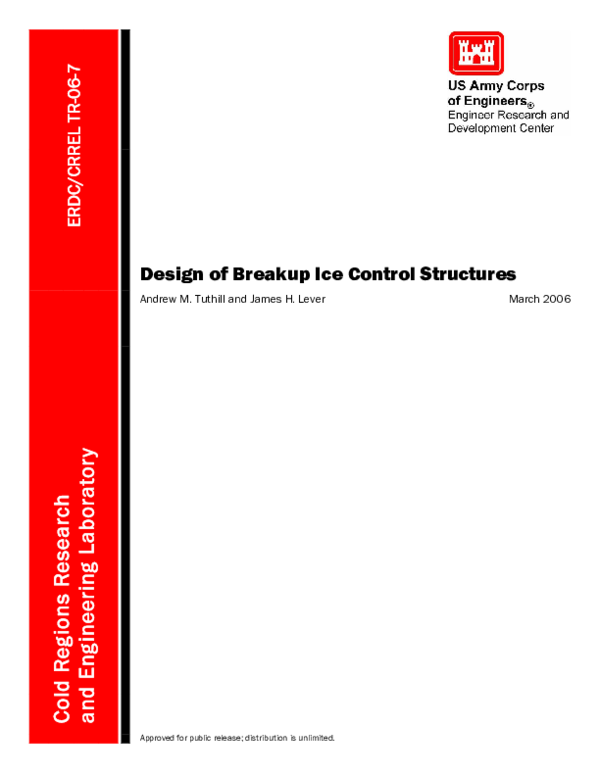 (PDF) Design of Breakup Ice Control Structures
