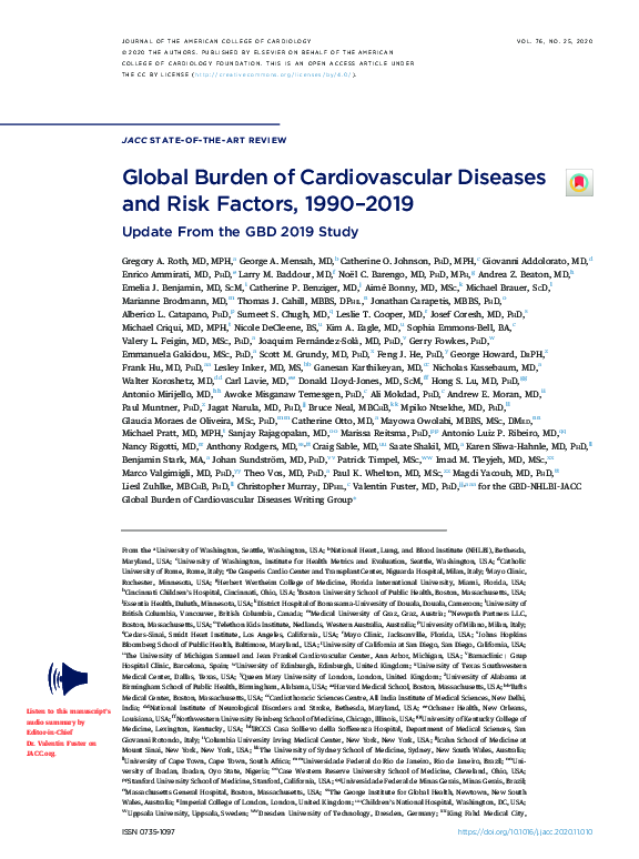(PDF) The Global Burden of Cardiovascular Diseases and Risk Factors