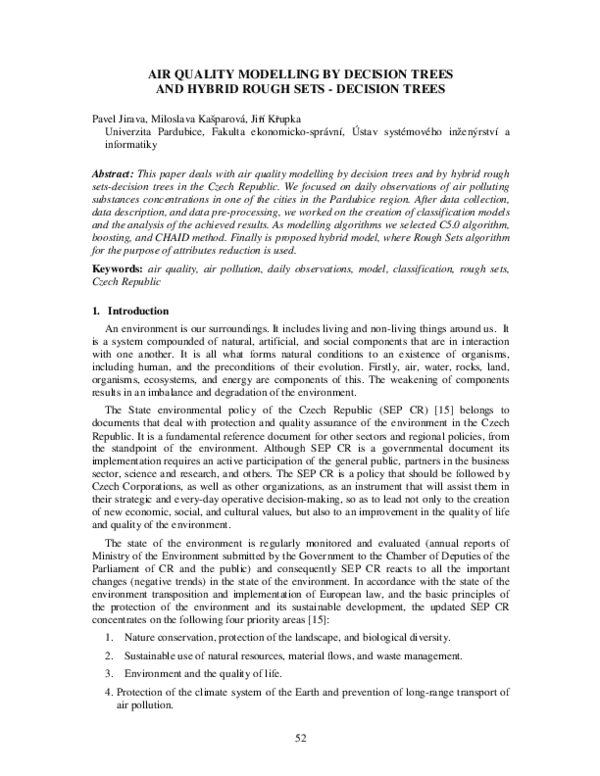 (PDF) Air Quality Modelling by Decision Trees and Hybrid Rough Sets ...