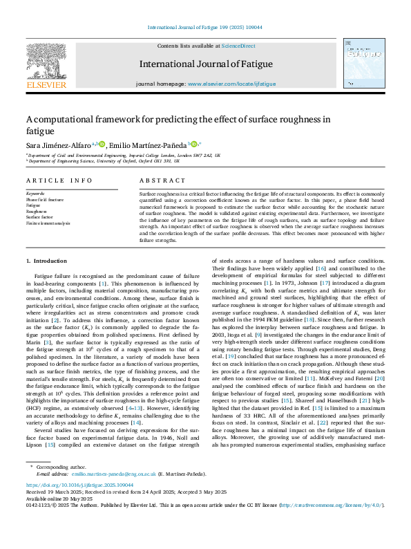(PDF) A computational framework for predicting the effect of surface ...