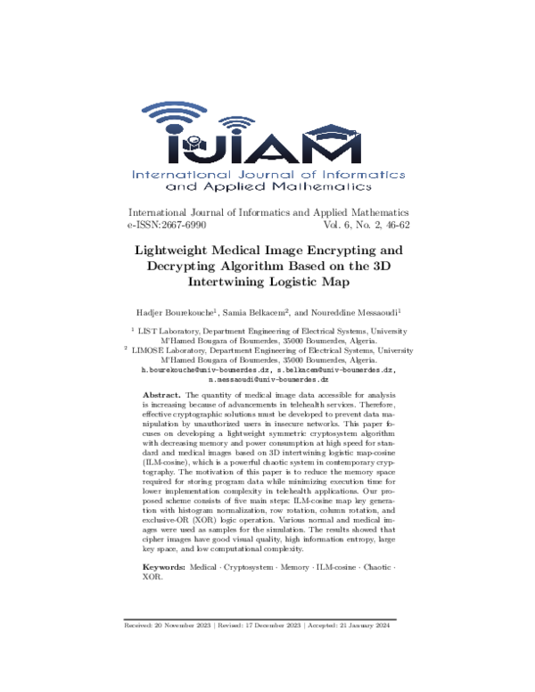 (PDF) Lightweight Medical Image Encrypting and Decrypting Algorithm ...