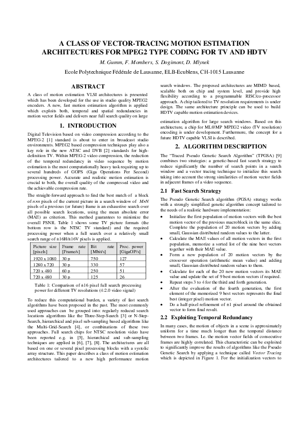 (PDF) A class of vector-tracing motion estimation architectures for ...