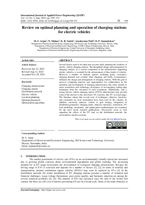 (PDF) Review on optimal planning and operation of charging stations for ...