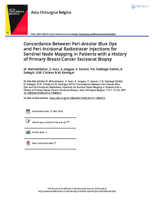 (PDF) Concordance Between Peri-Areolar Blue Dye and Peri-Incisional ...