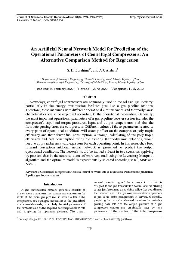 (PDF) An Artificial Neural Network Model for Prediction of the ...