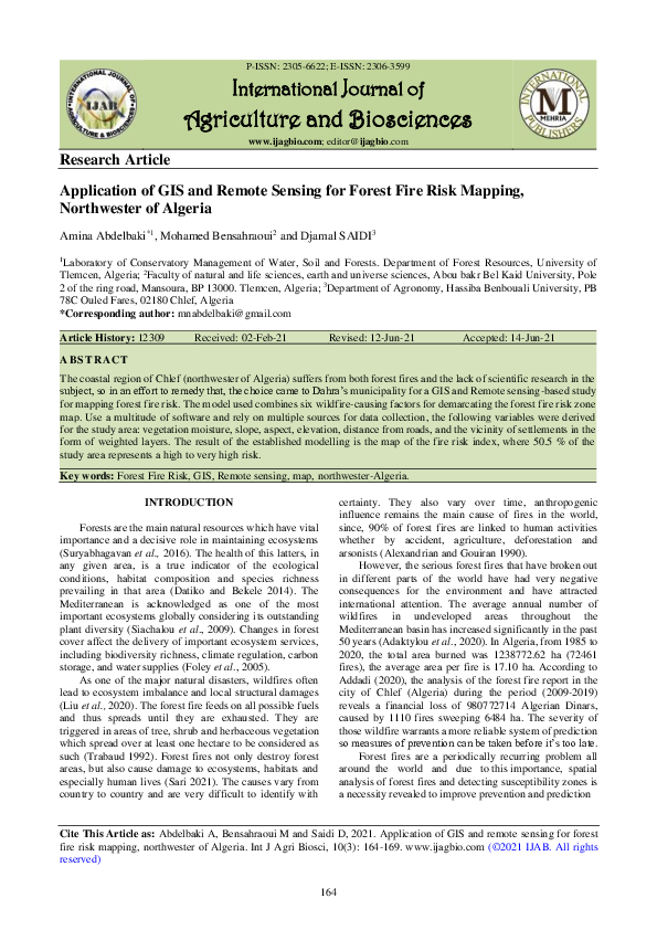 (PDF) Application of GIS and Remote Sensing for Forest Fire Risk ...