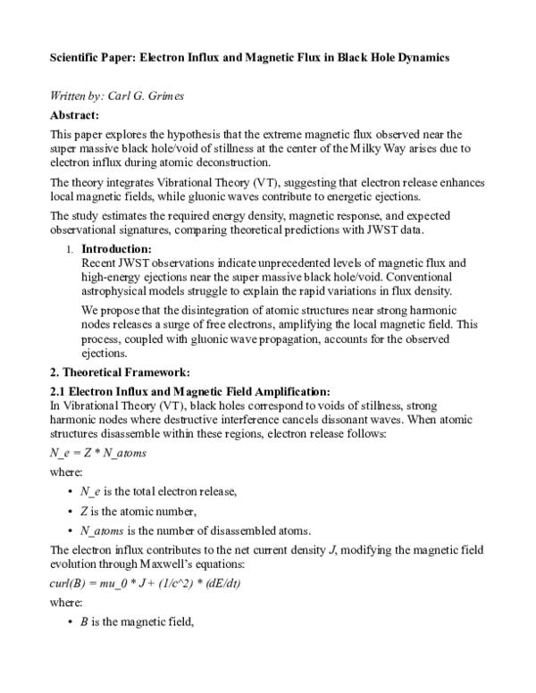(PDF) Scientific Paper: Electron Influx and Magnetic Flux in Black Hole ...