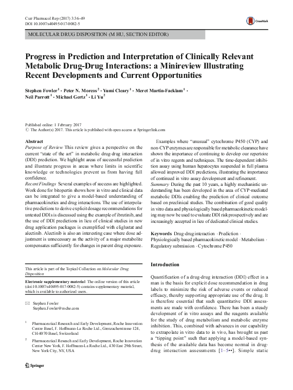 (PDF) Progress in Prediction and Interpretation of Clinically Relevant ...