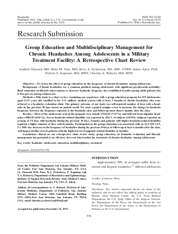 (PDF) Group Education and Multidisciplinary Management for Chronic ...