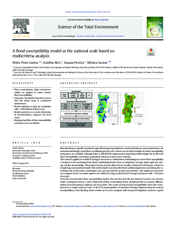 (PDF) A flood susceptibility model at the national scale based on ...