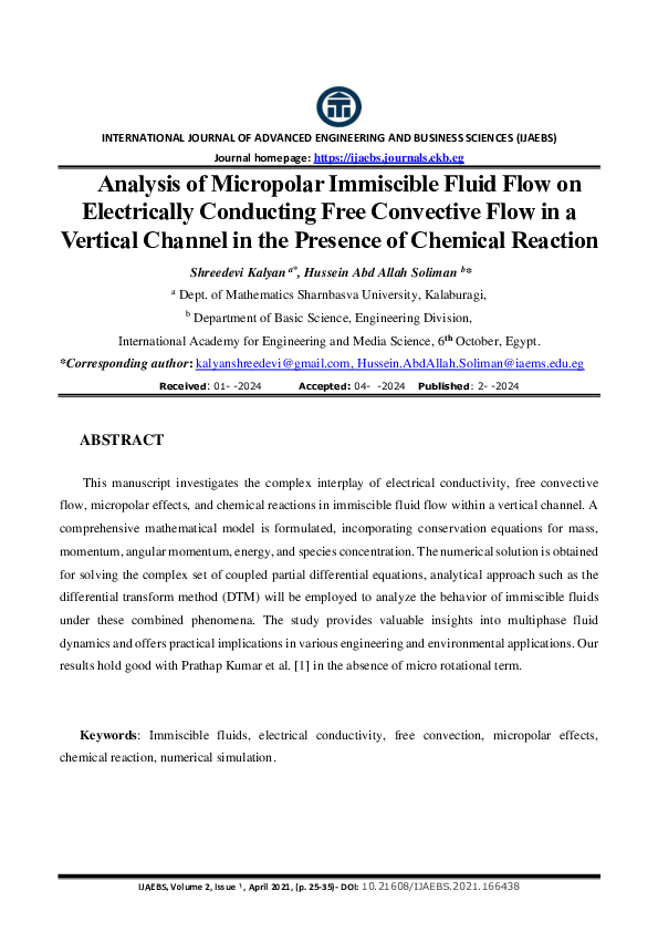 (PDF) Analysis of Micropolar Immiscible Fluid Flow on Electrically ...