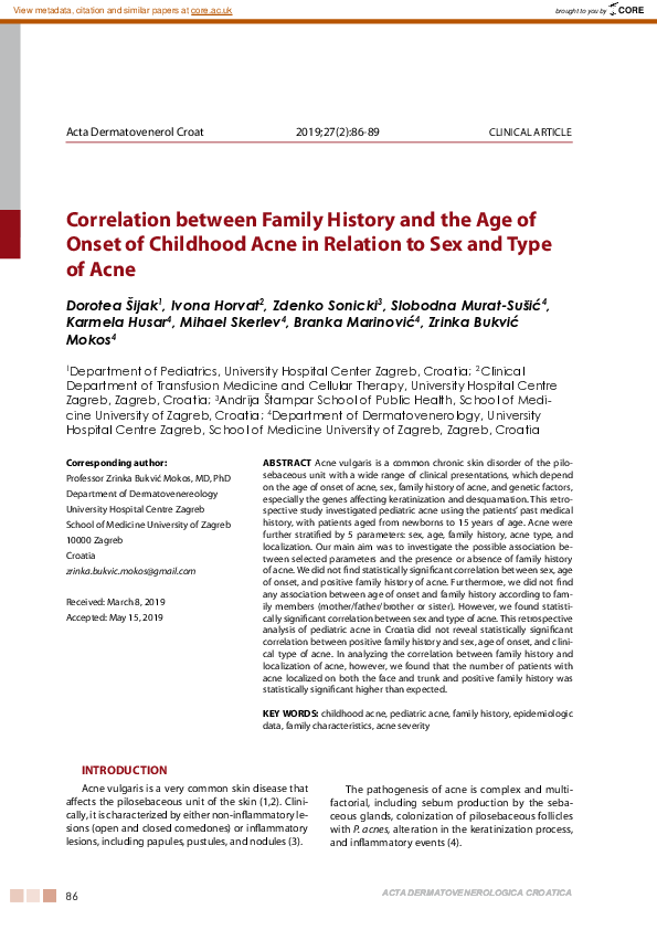(PDF) Correlation between Family History and the Age of Onset of ...