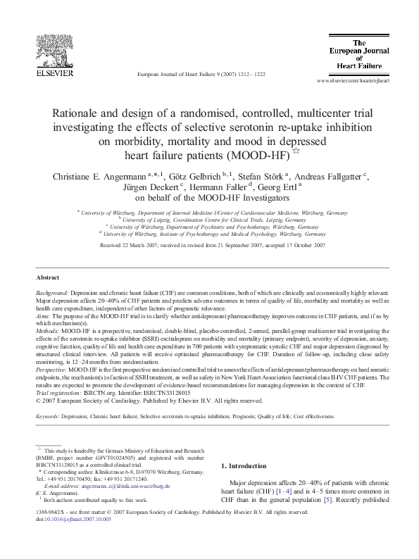 (PDF) Rationale and design of a randomised controlled trial assessing ...