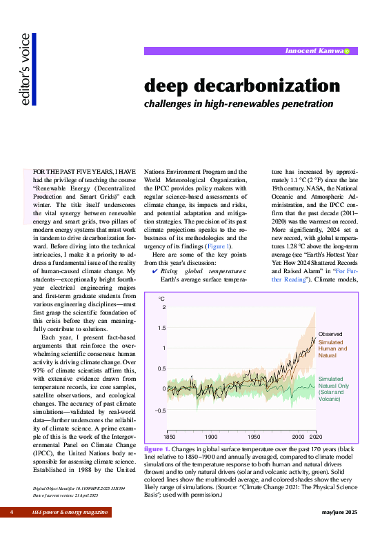 (PDF) Deep decarbonization Challenges in high renewables penetration ...
