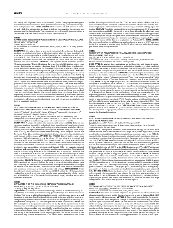 (PDF) Development of the Scharr HUD (Health Utilities Database)