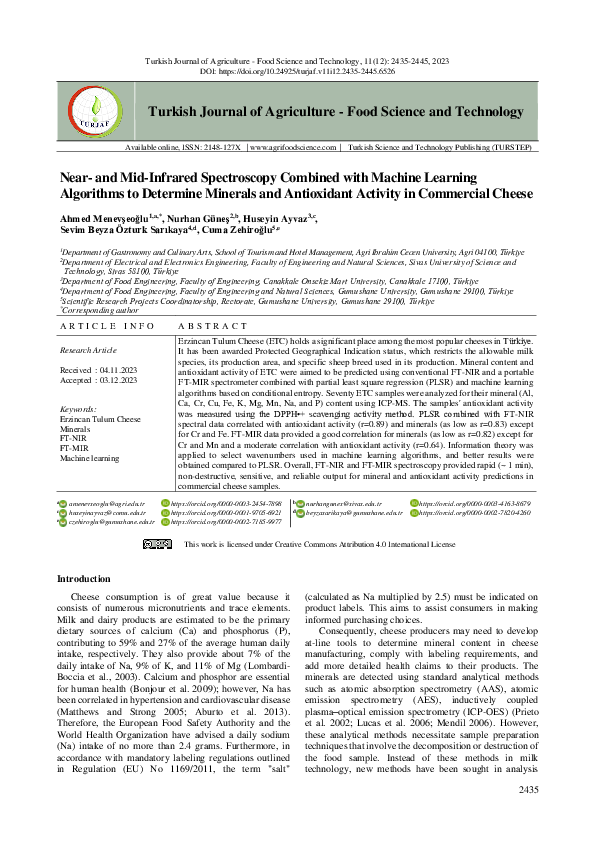 (PDF) Near- and Mid-Infrared Spectroscopy Combined with Machine ...