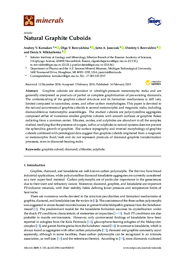 (PDF) Natural Graphite Cuboids