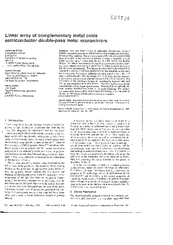 (PDF) Linear array of complementary metal oxide semiconductor double ...