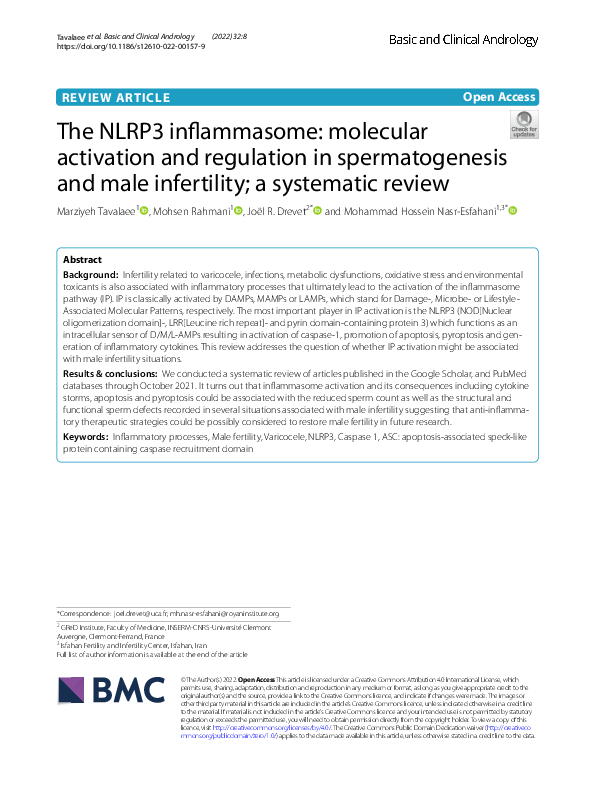 (PDF) The NLRP3 inflammasome: molecular activation and regulation in ...