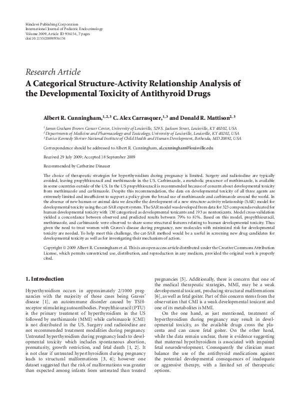 (PDF) A Categorical Structure-Activity Relationship Analysis of the ...