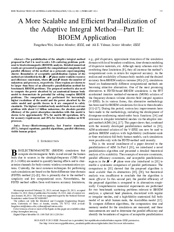 (PDF) A More Scalable and Efficient Parallelization of the Adaptive ...