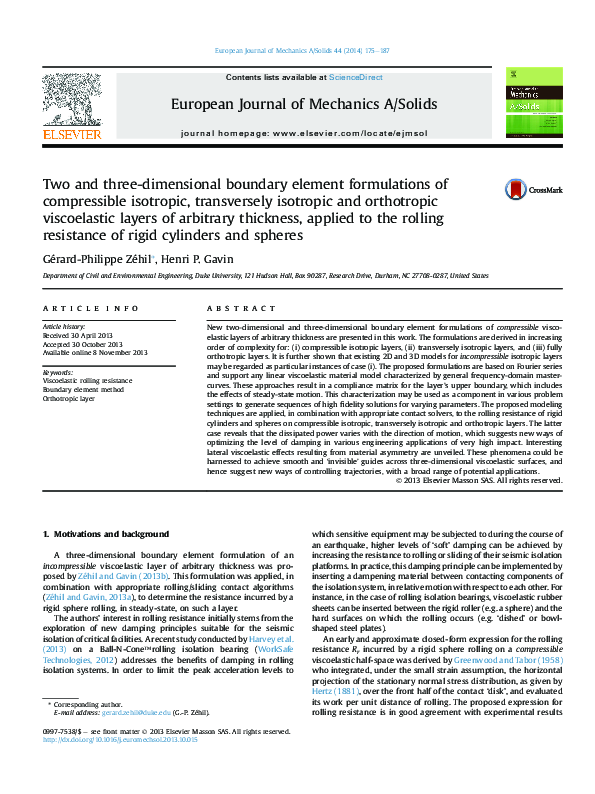 (PDF) Two and three-dimensional boundary element formulations of ...