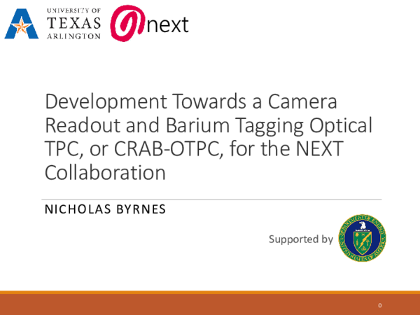 (PDF) Development Towards a Camera Readout and Barium Tagging Optical ...