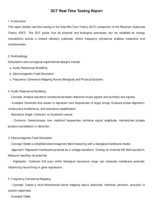 (PDF) SCT - Scientific Core Theory Testing A Component of RST - Testing ...