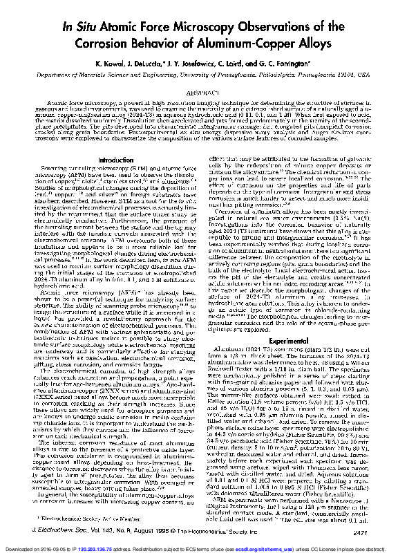 (PDF) In Situ Atomic Force Microscopy Observations of the Corrosion ...