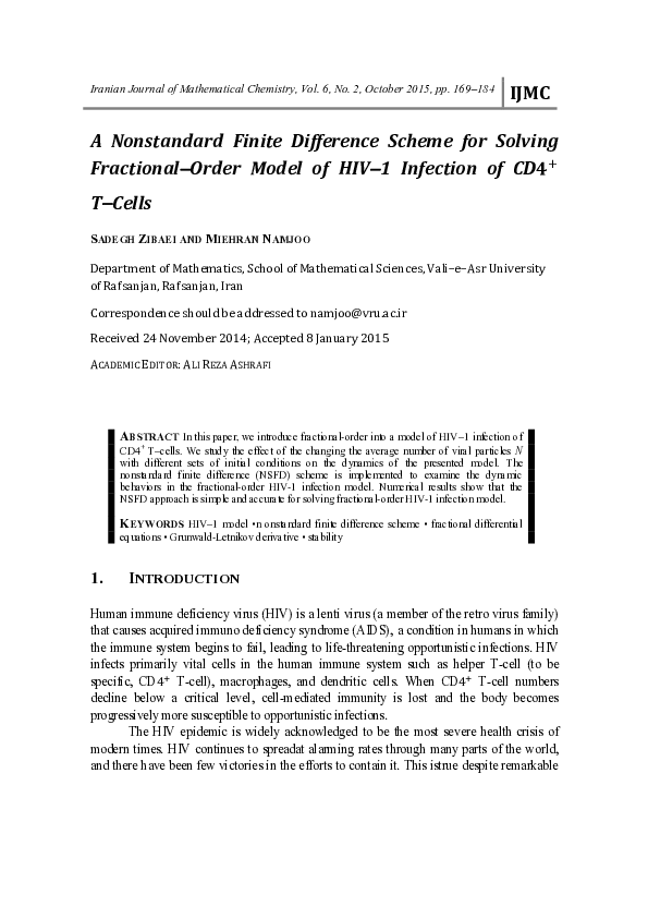 (PDF) A Nonstandard Finite Difference Scheme for Solving Fractional ...